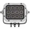 Square High-Powered LED Work Light with White Housing