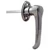 Non-Locking Rear Door Handle with 5/16 x 4" Shaft - Chrome