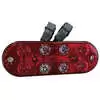 Oval Hybrid thin profile surface mount Stop Turn Tail Backup Light