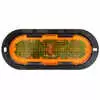 Oval Yellow LED Park / Turn lamp with Black flange, 44 Diode - Truck-Lite 60292Y