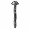 Phillips Flat Washer Head Tapping Screw 8-18 x 1-1/2" - Black