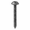 Phillips Flat Washer Head Tapping Screw 8-18 x 1-1/2&quot; - Black