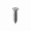 Phillips Oval Head Tap Screw #8 Head 10 x 3/4" - Chrome - 100 Pieces