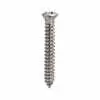 Phillips Oval Head Tap Screw #8 x 1-1/4" - #6 Head Size - 100 Pieces