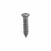 Phillips Oval Head Tap Screw #8 x 3/4", #6 Head Size, Chrome - 100 Pieces