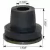 Radiator Mount, Rubber - Fits International 4900, 9200, 9400, 9900 & PayStar