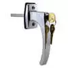 Rear Door Locking Handle with 5/16 x 3" Shaft - Chrome
