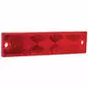 Red Rectangular Self Stick Reflector - 4-3/8" x 1-1/4"
