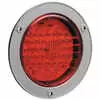 Red Stop/Tail/Turn Light with Gray Flange (Pl3) 44 LEDs for Stepvans