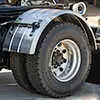 Ribbed Aluminum Fender, 50" x 24.8", for 22.5"- 24.5" Wheels