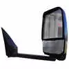 Right 2020 Black Mirror Assembly with Signal Arrow - Deluxe Head with Blind Spot Camera for 96" Wide Body - Fits Ford E Series - Velvac 719336