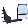 Right 2020 Deluxe Heated Remote / Manual Mirror Assembly for 102&quot; Body Width with Light - Passenger side - Black - Fits 03-On Ford E Series - Velvac 715442