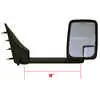 Right 2020 Standard Heated Remote Mirror Assembly for 102" Body Width - Passenger side - Black - fits 03-On Ford E-Series - Velvac 715426