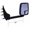 Right 2020 Standard Manual Mirror Assembly for 102" Body Width - Passenger side - Black - 03-On Ford E Series
