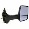 Right 2020XG Deluxe Heated Remote / Manual Mirror Assembly with Light for 96" Body Width - Black - Velvac 716348