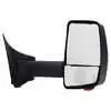 Right 2020XG Deluxe Heated Remote / Manual Mirror Assembly with Light for 96" Body Width - Passenger side - Black - Velvac 716348