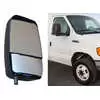 Right Deluxe Mirror Head with Heated Remote / Manual Glass - Black - Velvac 714582