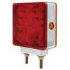 Right Square Pedestal Double Mount Light Red/Amber