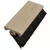 Side Seal with 1&quot; Brush x 90&quot;L - Gray Vinyl Retainer - fits Whiting 6589-90 Roll Up Door