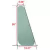 Side Windshield Glass, 28"H x 13.41"W
