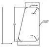 Side Windshield Glass, 28"H x 17.72"W