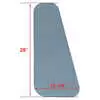 Side Windshield Glass, 28"Hx15.25"W