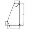 Side Windshield Glass, 32.44"Hx18.1"W
