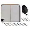 Sliding Window kit with sealant tape and rivets, 24-3/4&quot;H x 26-5/8&quot;W - Right Side