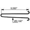 Spring Hook for Coil Spring Hood Cables, 5.25"L - Fits International and Ford