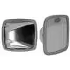 Stainless Steel Mirror Head with Flat Glass - 6.5" X 6" - Velvac 704093