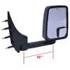 Standard Heated Remote Mirror Assembly for 86" Body Width, Black - Pair - Fits 03-On Ford E-Series Vans