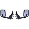 Standard Heated Remote Mirror Assembly for 86" Body Width, Black - Pair - Fits 03-On Ford E-Series Vans