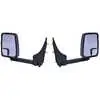 Standard Manual Mirror Assembly for 86" Body, Black - Pair - Fits Ford Super Duty