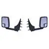 Standard Manual Mirror Assembly for 86" Body Width  Pair- Fits 03-On Ford E Series - Black - Velvac 715401