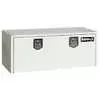 Steel Underbody Toolbox with Two Stainless Steel Folding T-Latches - White - 18"H x 18"D x 60"L
