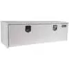 Steel Underbody Toolbox with Two Stainless Steel Rotary Paddle Latch - White - 18"H x 18"D x 48"L