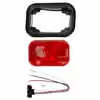 Super 45 Incandescent Red Rectangular Stop / Turn / Tail Light with Black Grommet and PL-3 Connecting Plug