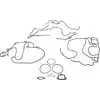 Timing Cover Gasket Kit - Fits International 4300/4400/4700/4900/7300/7400 1997-2005