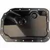 Transmission pan with drain plug for 4L80E