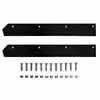 Two 43-7/8&quot; High Carbon Steel Cutting Edge 7.6&#039; V-Blade, Top Punch with 4 Mounting Holes and Hardware - Replaces Boss BAX00002 BAX00097