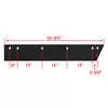 Two 55.5" High Carbon Steel 2 Piece Cutting Edge Blade Kit with Carbide Insert, Top Punch with 6 Mounting Holes - Fits Western, MVP & Fisher, EZV - 63678 1311201