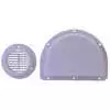 Two Piece Poly Trailer Vent for 3" Dia. Hole - White