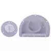 Two Piece Poly Trailer Vent for 3" Dia. Hole - White