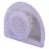 Two Piece Poly Trailer Vent for 3" Dia. Hole - White