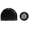 Two Piece Poly Trailer Wall Vent for 3" Hole - Black