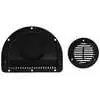 Two Piece Poly Trailer Wall Vent for 3" Hole - Black