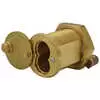 Brass Cylinder Housing for Lock Box - fits Whiting Roll Up Door