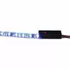 White LED Adhesive Strip Light, 24" with Touch Cap ON/OFF Switch with Remote Wire