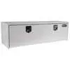 White Steel Under Body Truck Toolbox with 2 Paddle Latches - 18" x 18" x 60"