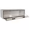 White Steel Under Body Truck Toolbox with 2 Paddle Latches - 18" x 18" x 60"